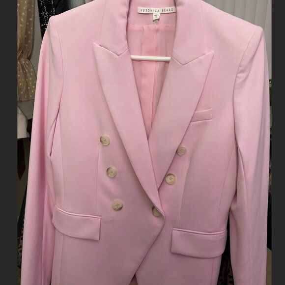 Veronica Beard- Lonny Ice Pink Dickey Jacket - Picture 1 of 2